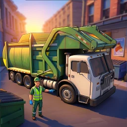 Значок Garbage Truck Driver 3D