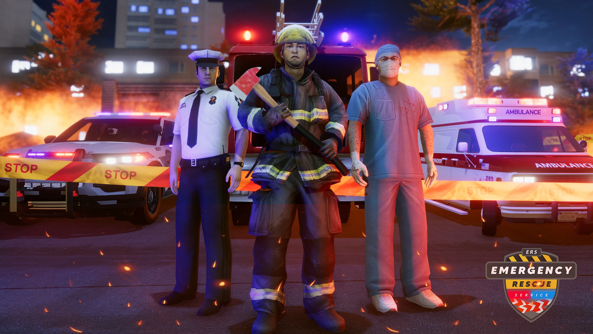 Emergency Firefighter Police screenshot